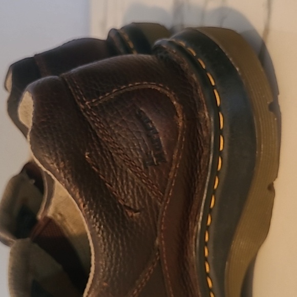 Dr Martens Orson Men's 10 Brown Leather Slip-On Loafers Shoes Slip Oil Resistant - Picture 13 of 14